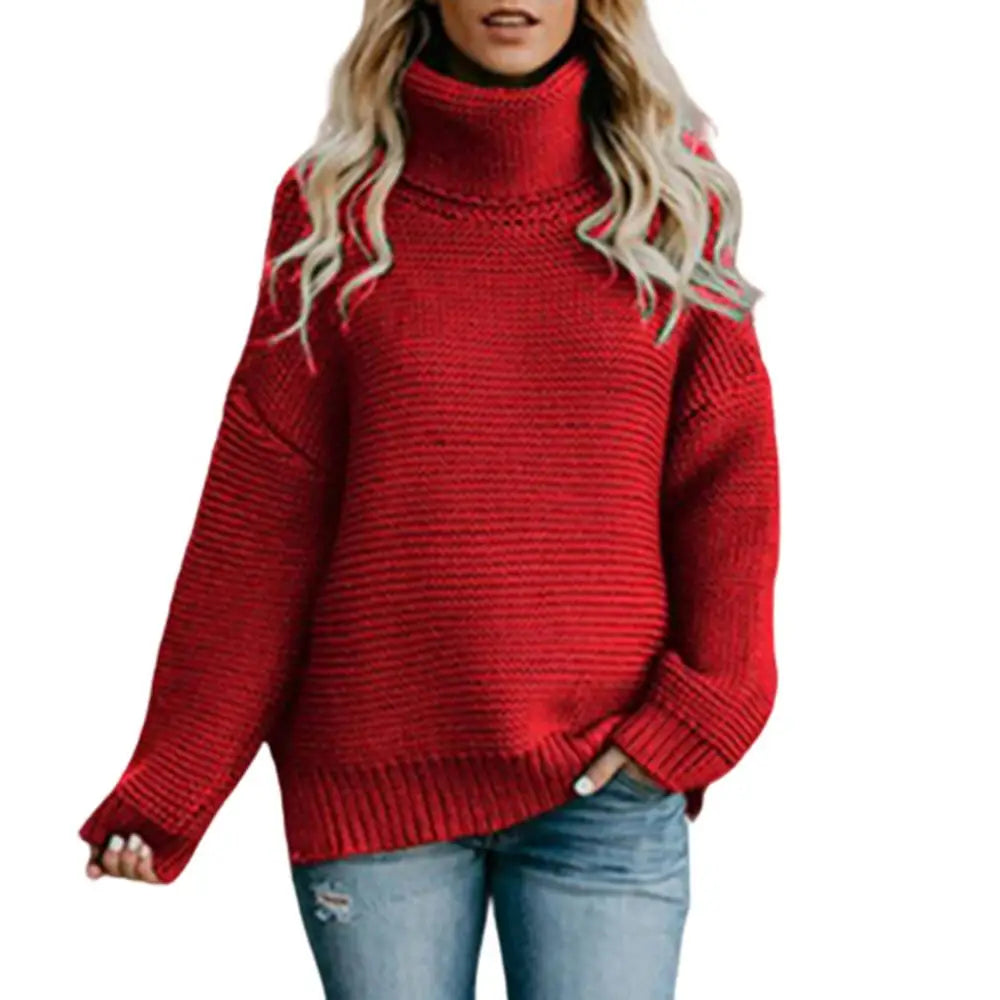 Clodagh Loose Turtleneck Pullover Sweater