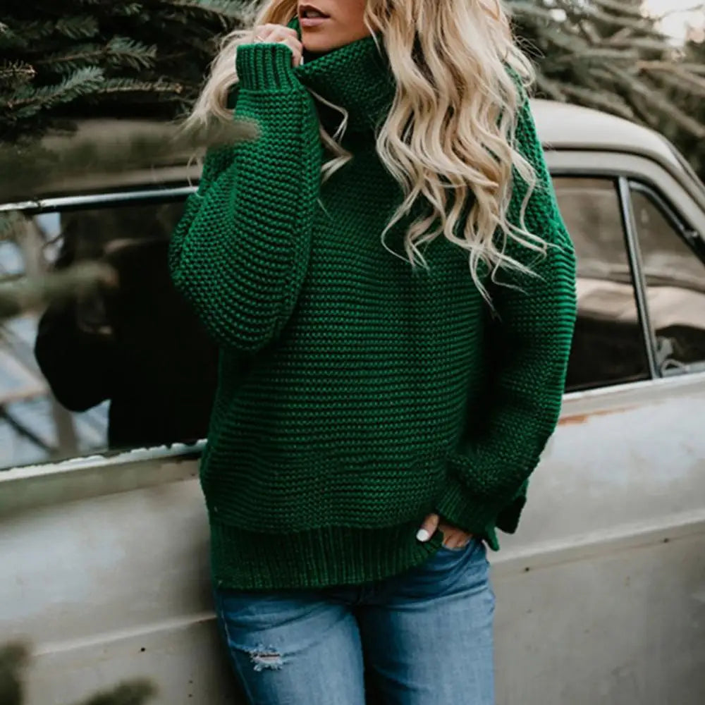 Clodagh Loose Turtleneck Pullover Sweater