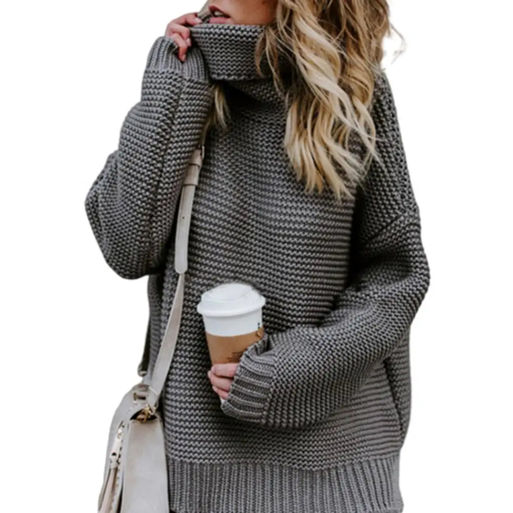 Clodagh Loose Turtleneck Pullover Sweater