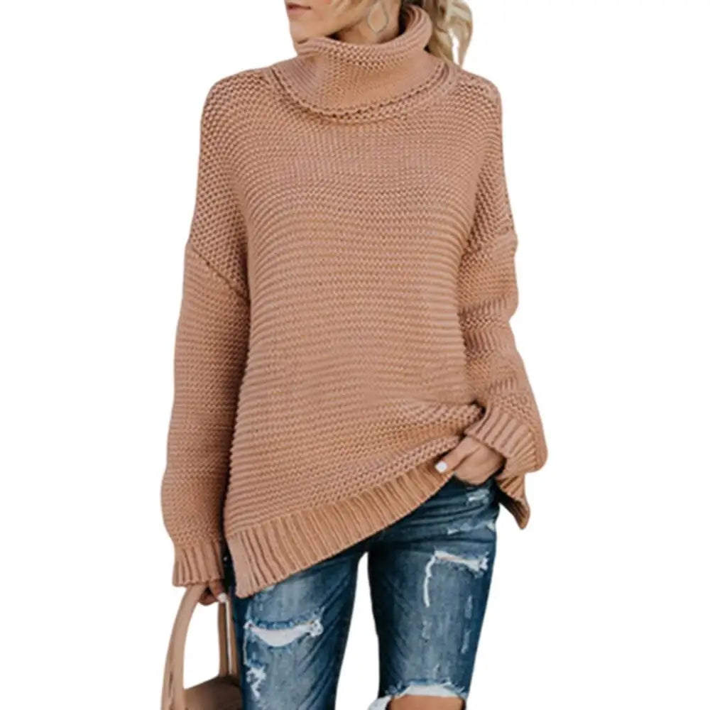 Clodagh Loose Turtleneck Pullover Sweater